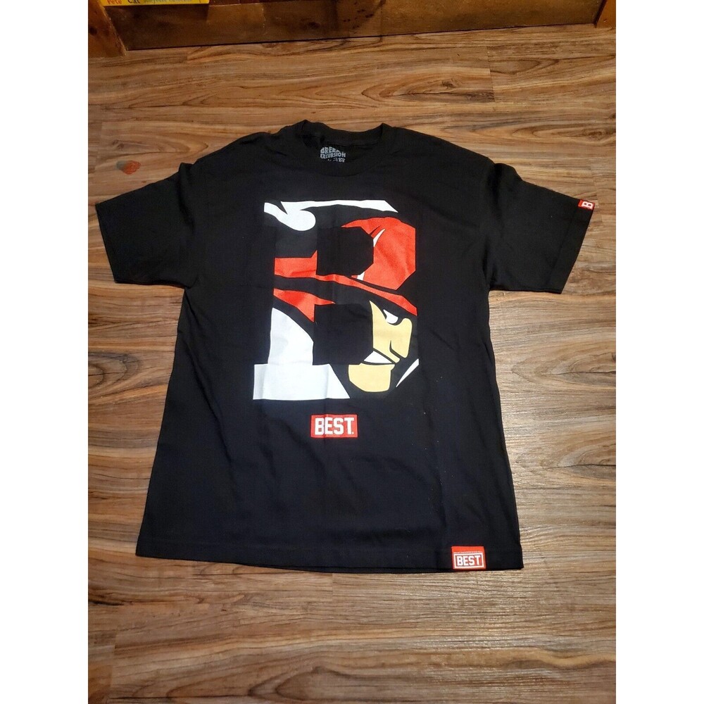 Rare Breezy Excursion Men's Black T-Shirt  Large